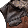 Men's Distressed Real leather Motorbike Vest