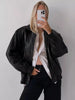 Original Leather Women Oversized Jacket