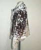 Hair On Cowhide Jacket Black Brown White