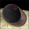 Genuine cowhide leather newsboy cap men