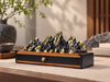 Incense Box with Mountain Landscape and Storage Drawer