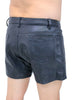 Genuine Leather Skinny Shorts For Men