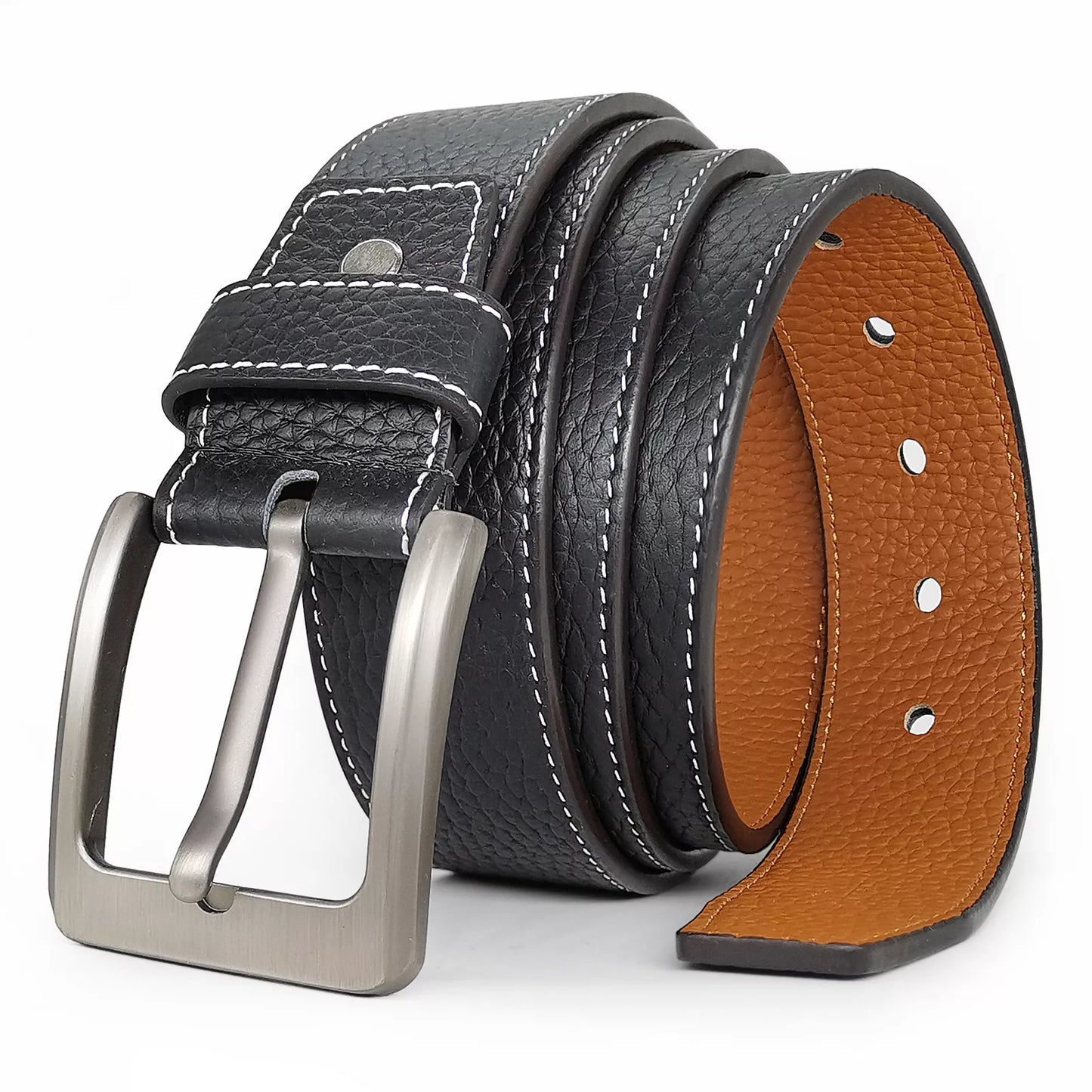 Men’s Pebble Grain Leather Belt