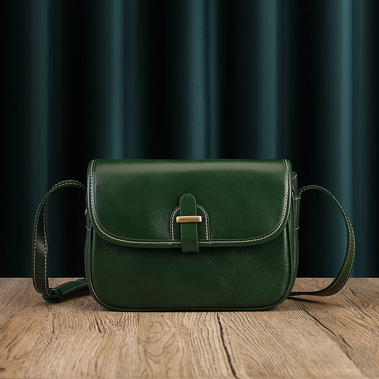 Retro Small Leather Messenger Shoulder Purse