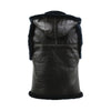 Me Genuine Leather RAF Hooded Vest