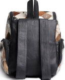 Cowhide Backpack Patchwork