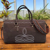 Boot Stitch Suede Leather Luggage Bag
