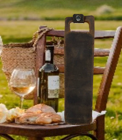 Leather Bottle Holder Wine