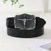 Men’s Western Longhorn Cowboy Leather Belt