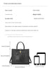 Black Crocodile Print Leather Shoulder Bag Crossbody