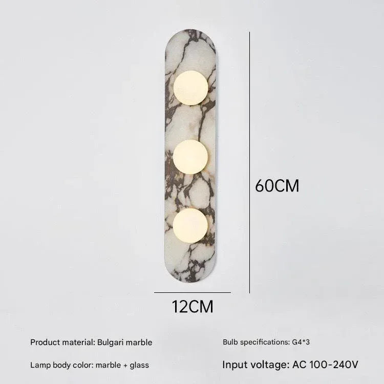 French Marble Wall Lamp Modern LED Wall Sconce 3