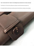 Women Brown Sheepskin Leather Trench Coat with Tie Waist