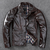 Men’s Genuine Leather Aviator Jacket Wax Finish Flight Style