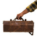 Genuine Leather Knife Tool Roll Bag Kit