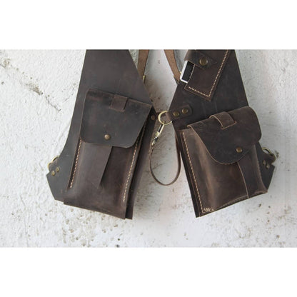 Leather Holster Bag with Adjustable Strap