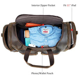 Genuine Leather Travel Duffel Bag