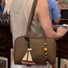 Women’s Leather Boston Pillow Shoulder Handbag