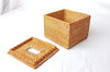 Rattan Square Tissue Box