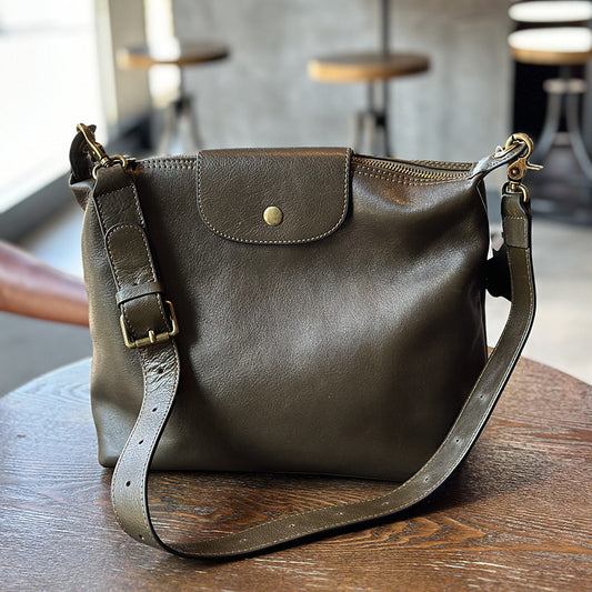 Women Leather Messenger Crossbody Purse