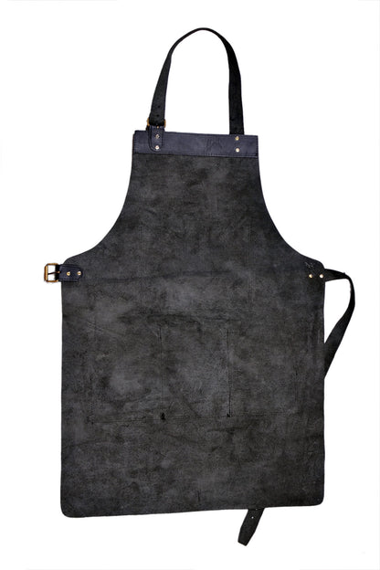 Genuine Leather Black Apron