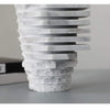 White Marble Decorative Vase Luxury Stone Centerpiece