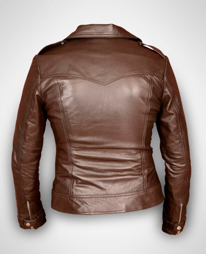 Genuine Leather Women's Biker Jacket