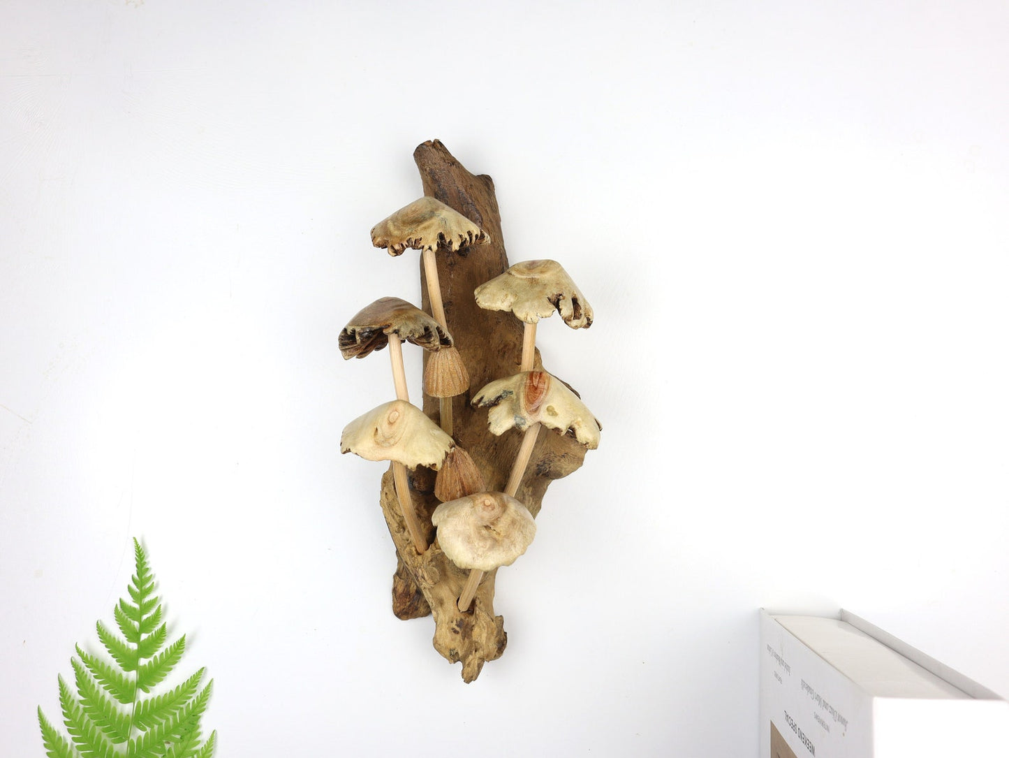 Handcrafted Wooden Mushroom Wall Decor