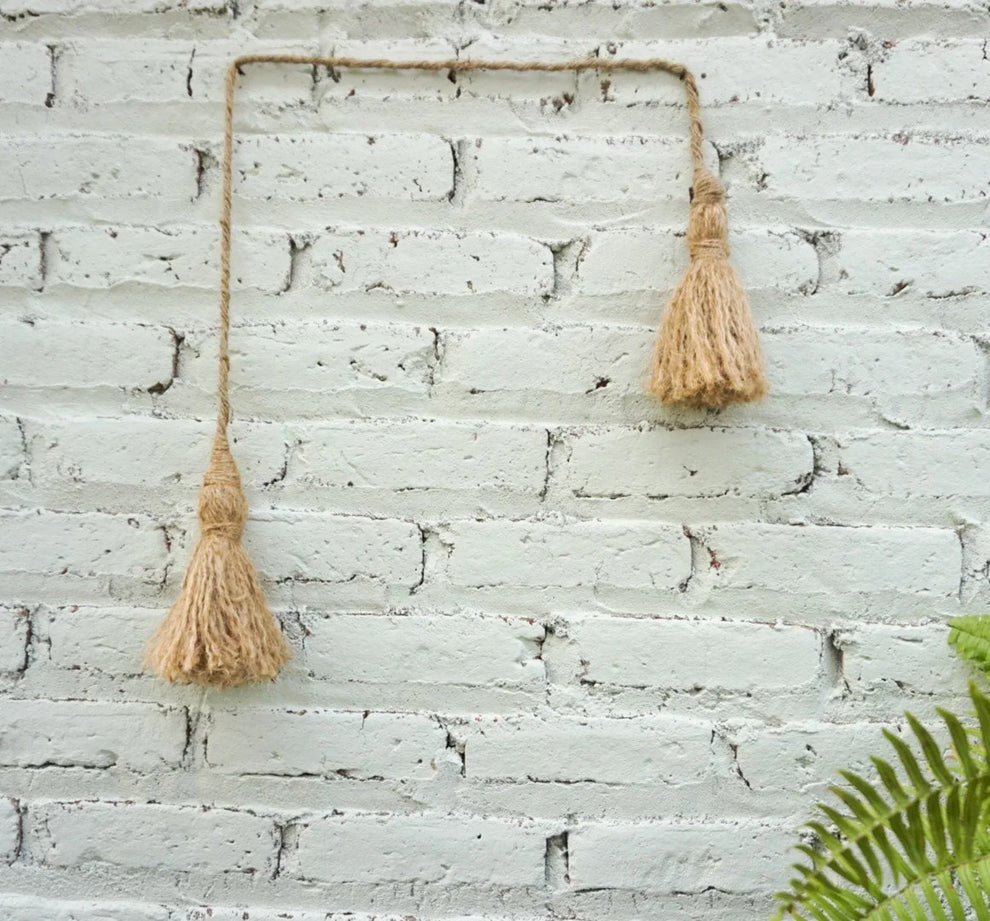 Ladder Pulling Down Rope Attic Wall Decoration – Boho Living Room