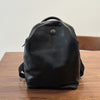 Brown Leather Backpack for Women Soft Cowhide Travel Bag