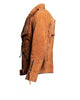 Mens Brown Suede Leather Fringe Jacket