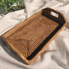 Boho Rectangle Handwoven Rattan Tray