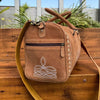 boot stitched weekender luggage