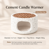 Incense Burner Cement Body with Zinc Alloy Warming Tray 3