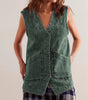 Women’s Sleeveless Denim Vest for Western Concert Looks