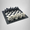 Black White Marble Chess Set Japanese