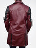 Men's Punk Leather Long Jacket