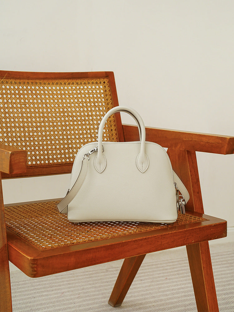 Women’s Genuine Leather Shoulder Bowling Bag