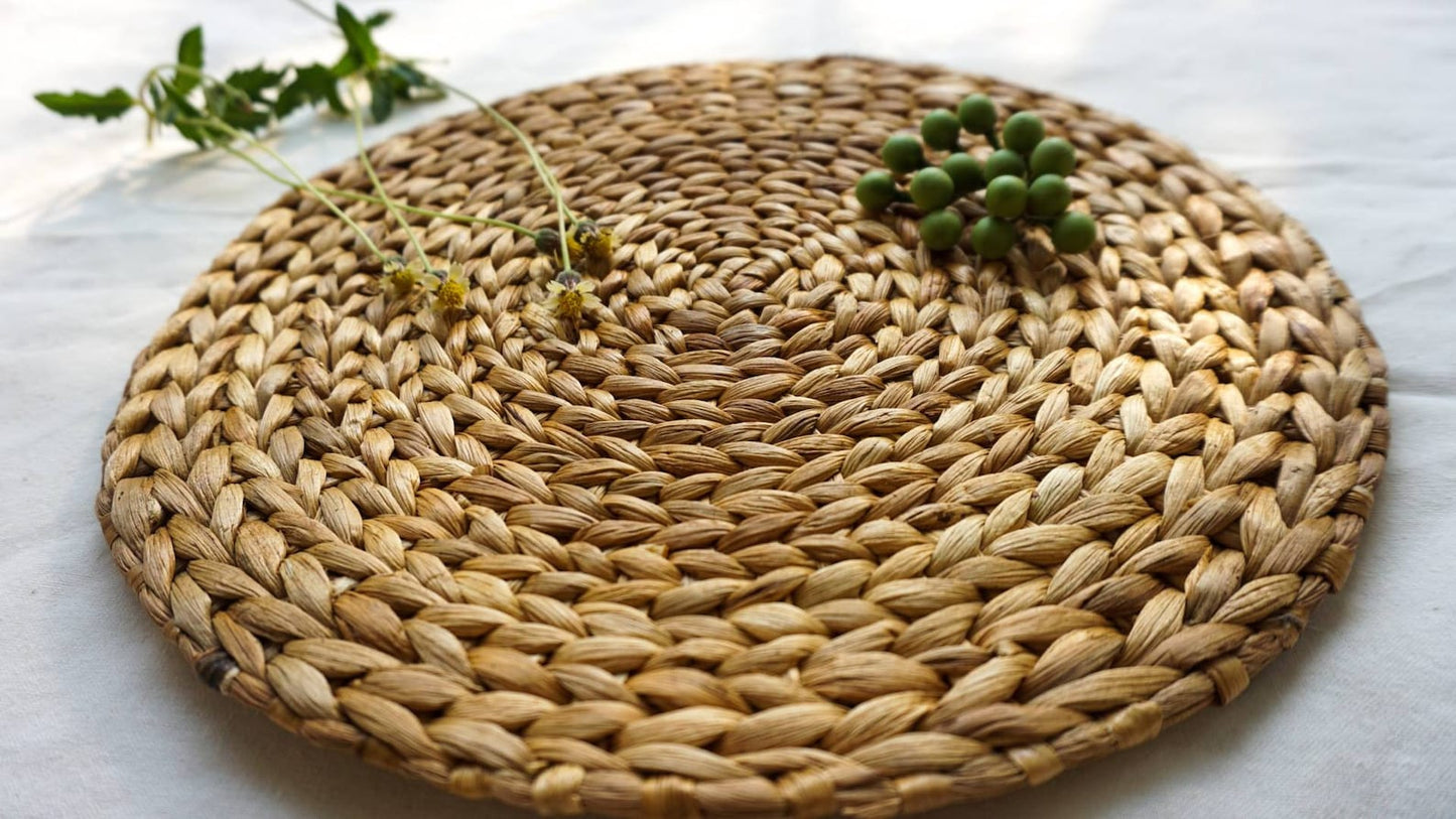 Water hyacinth wicker large placemats