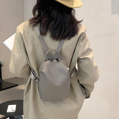 Women Mini Leather Backpack Purse Bag