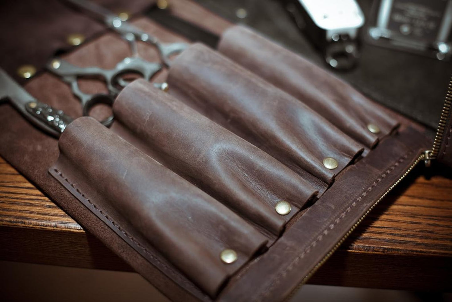 Genuine Leather Tool Knife Bag