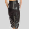 Ladies Tight Fitting Leather Skirt