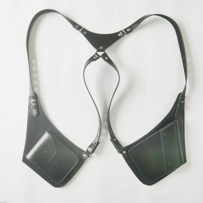 Genuine Leather Shoulder Underarm Anti Theft Holster Bag
