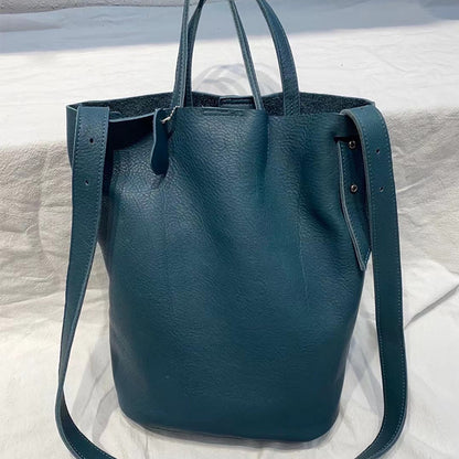 Women Genuine Leather Large Tote Shoulder Bag