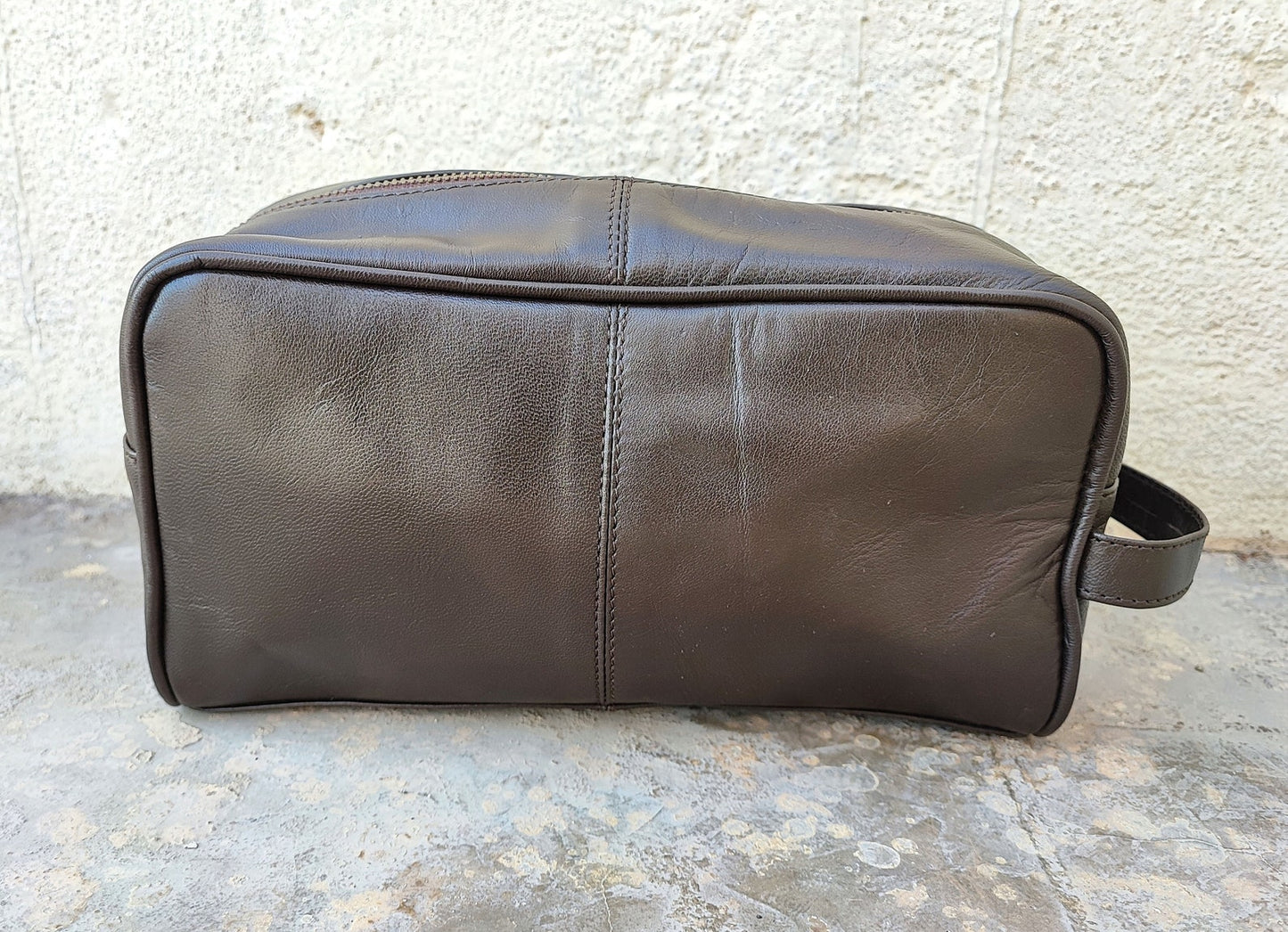 Leather Toiletry Groomsmen Gifts Bag