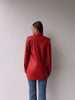 Genuine Leather Blazer Red Jacket