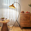 Wabi-Sabi Rattan Floor Lamp Nordic Corner Light