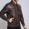 Original Leather Men's Jacket Dark Brown