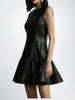 sleeveless leather dresses women