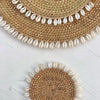 Round Woven Rattan Shell Placemats