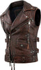 Men's Motorcycle Leather Vest